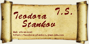 Teodora Stankov vizit kartica